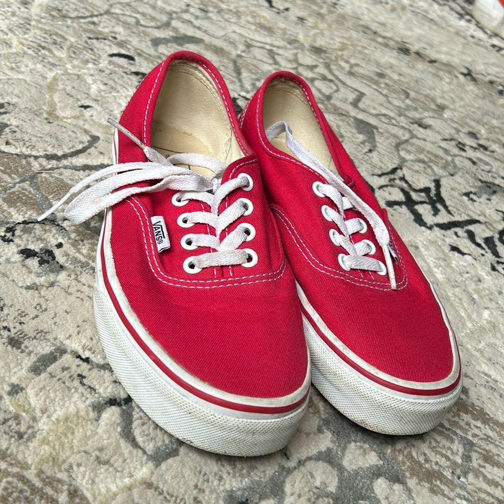 Red low vans